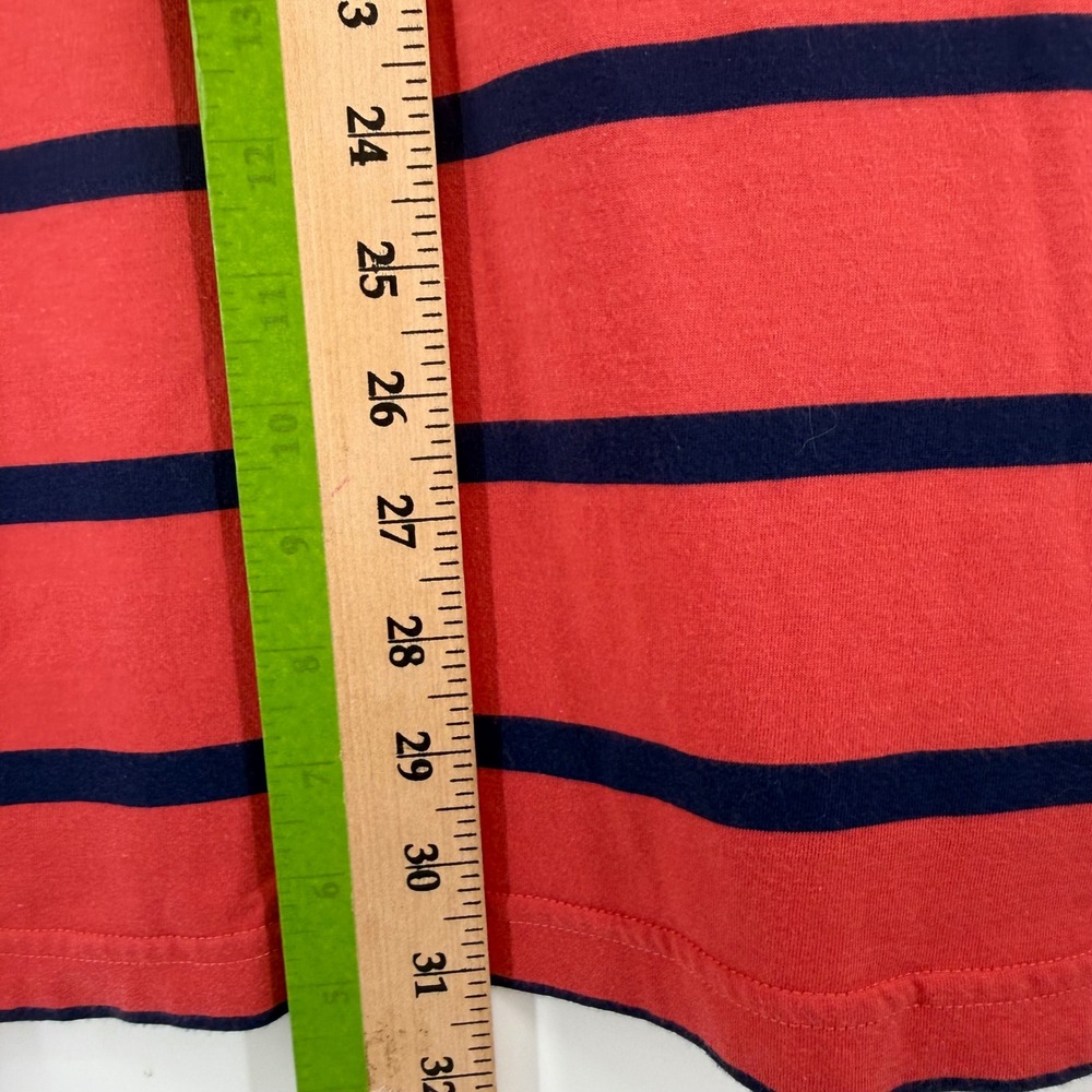 Brooks Brothers Polo Shirt Mens XXL Red Navy Striped Slim Fit Cotton Luxury - Picture 3 of 7